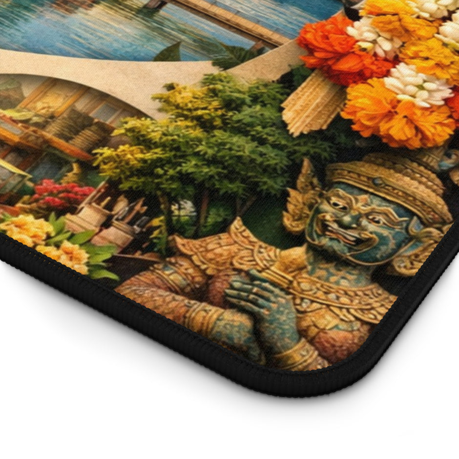 Bangkok Cityscape Desk Mat by Novelle & Co