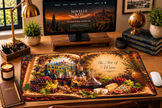 Art of Wine Desk Mat by Novelle & Co
