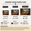 Enchanted Isles of the Galápagos Puzzle Size Guide by Novelle & Co