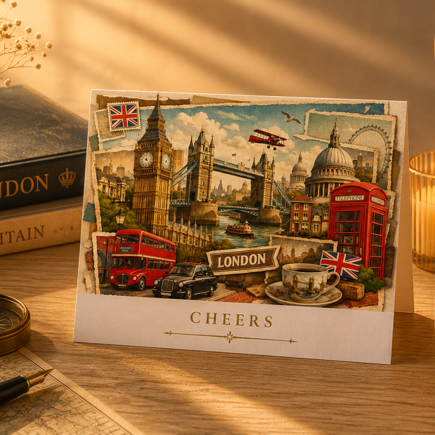 London Cityscape Greeting Card Set