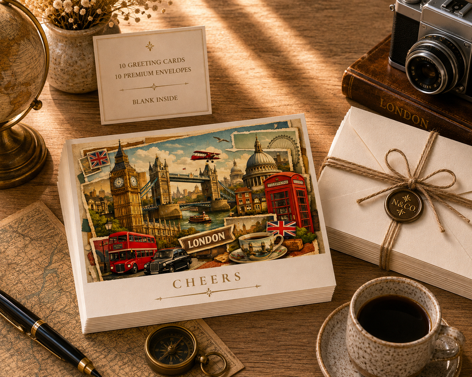 London Cityscape Greeting Card Set