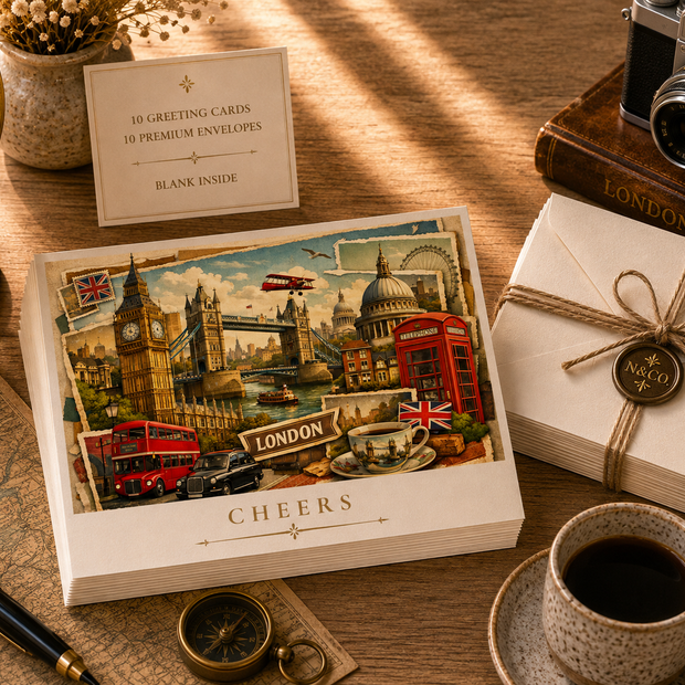 London Cityscape Greeting Card Set