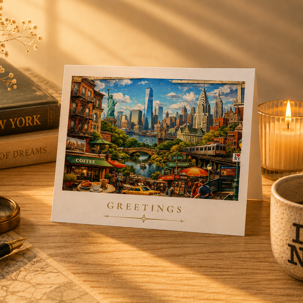 New York Cityscape Greeting Card Set