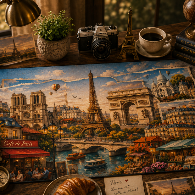 Paris Cityscape Desk Mat