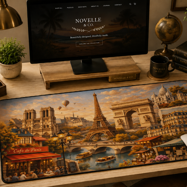 Paris Cityscape Desk Mat
