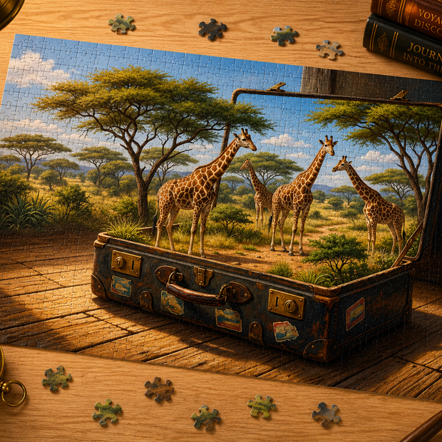 Golden Plains of Rwanda Puzzle by Novelle & Co