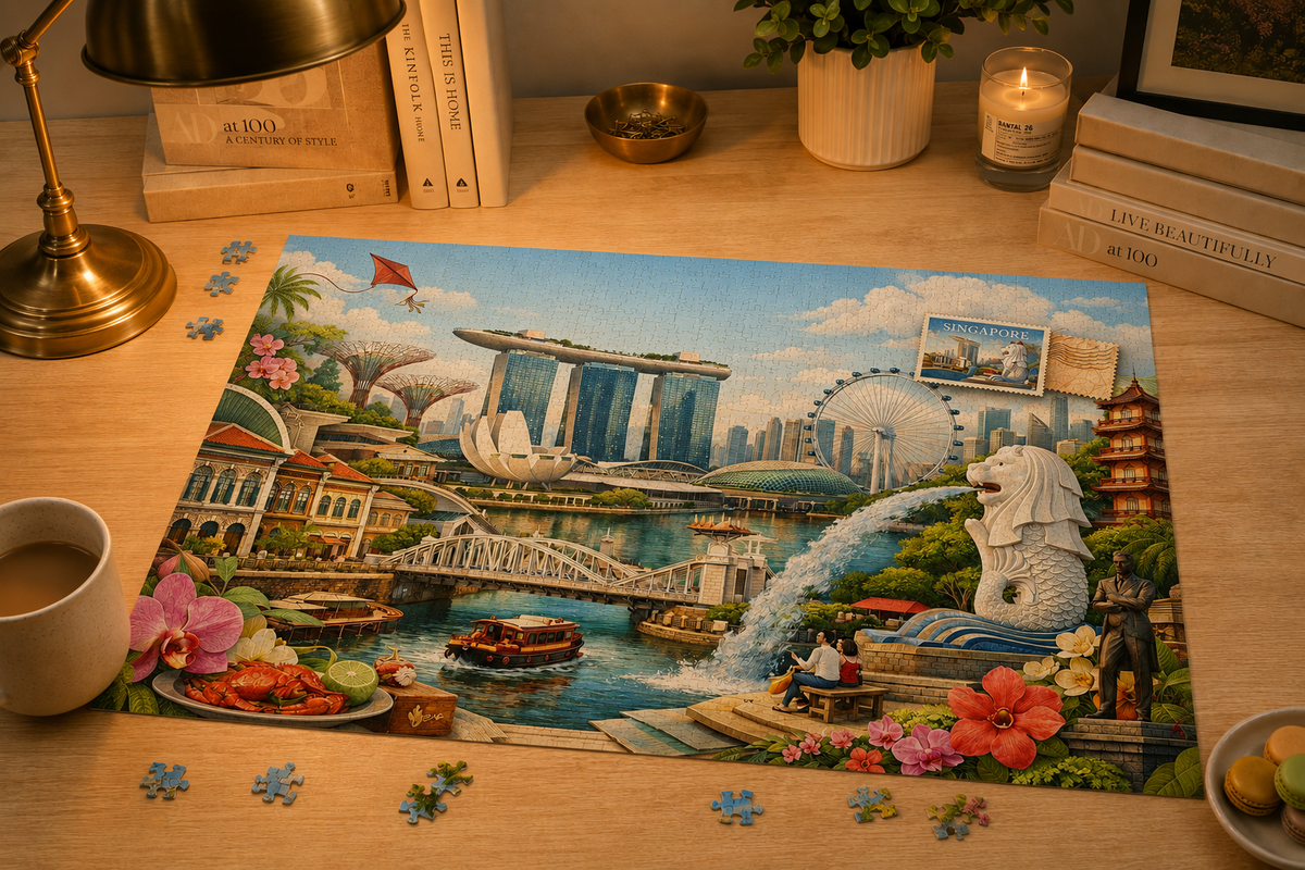 Singapore Cityscape Puzzle by Novelle & Co