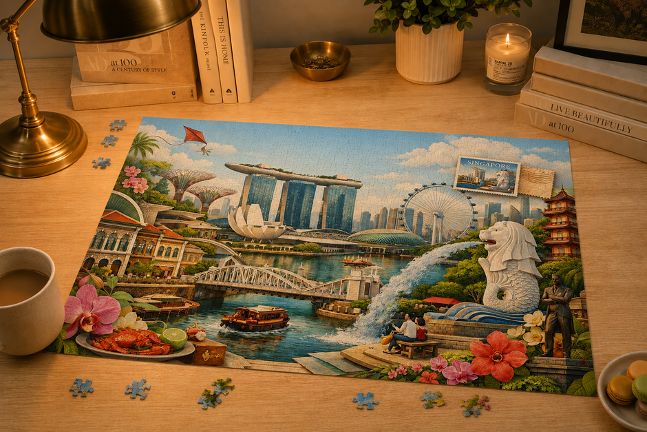Singapore Cityscape Puzzle by Novelle & Co