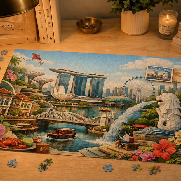 Singapore Cityscape Puzzle by Novelle & Co