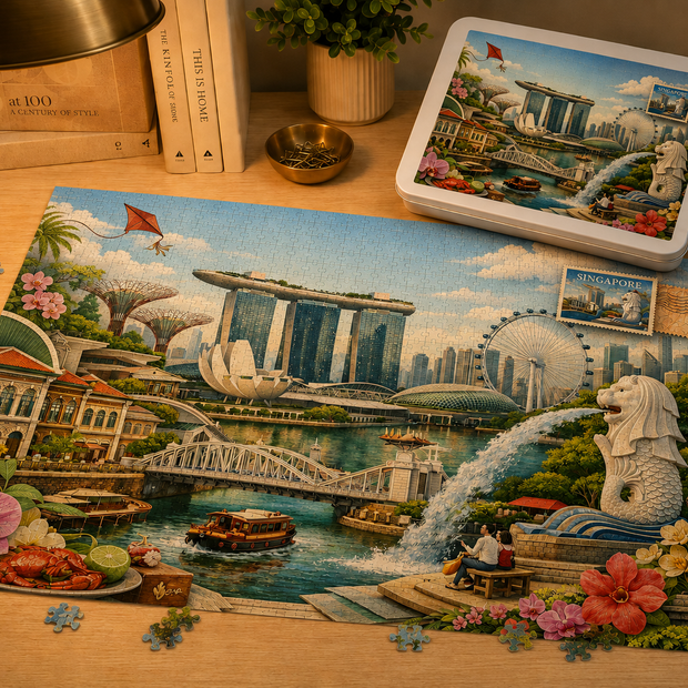 Singapore Cityscape Puzzle by Novelle & Co