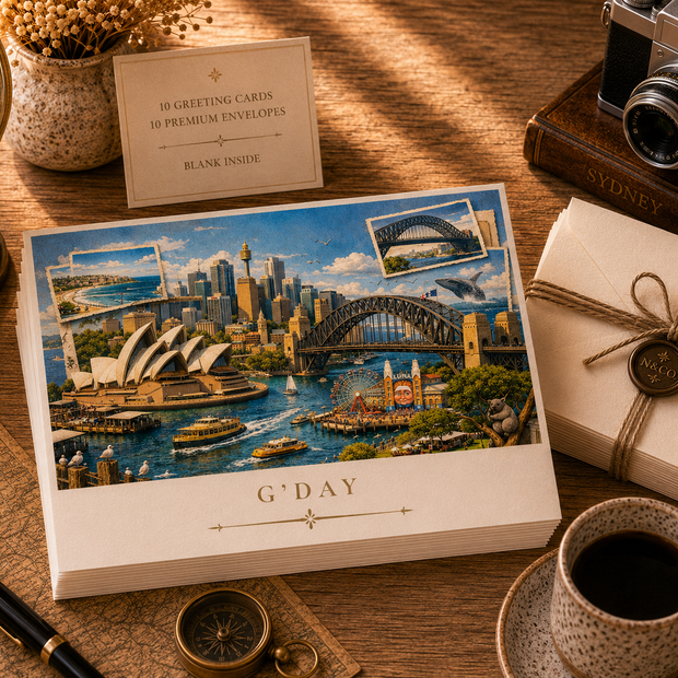 Sydney Cityscape Greeting Card Set