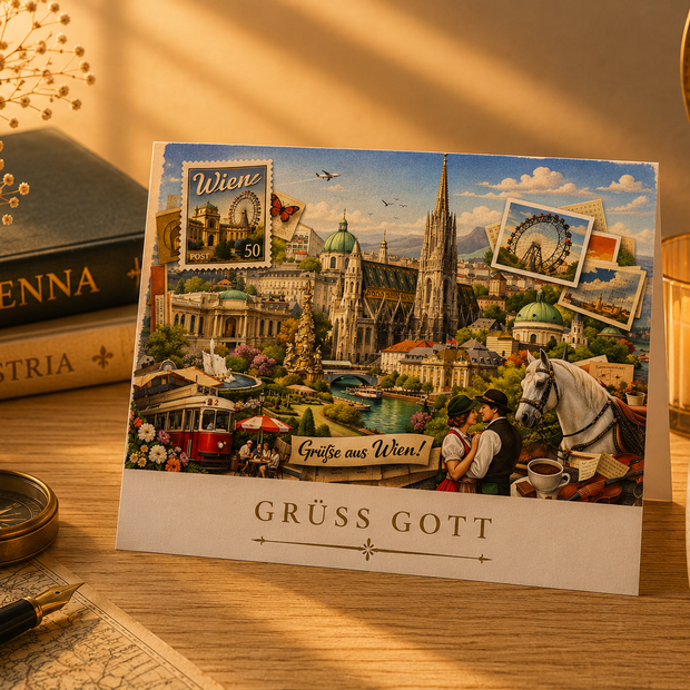 Vienna Cityscape Greeting Card Set