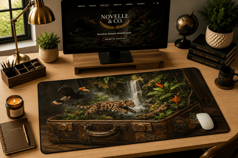 Amazon Rain Forest Desk Mat by Novelle & Co