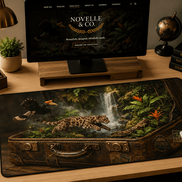 Amazon Rain Forest Desk Mat by Novelle & Co