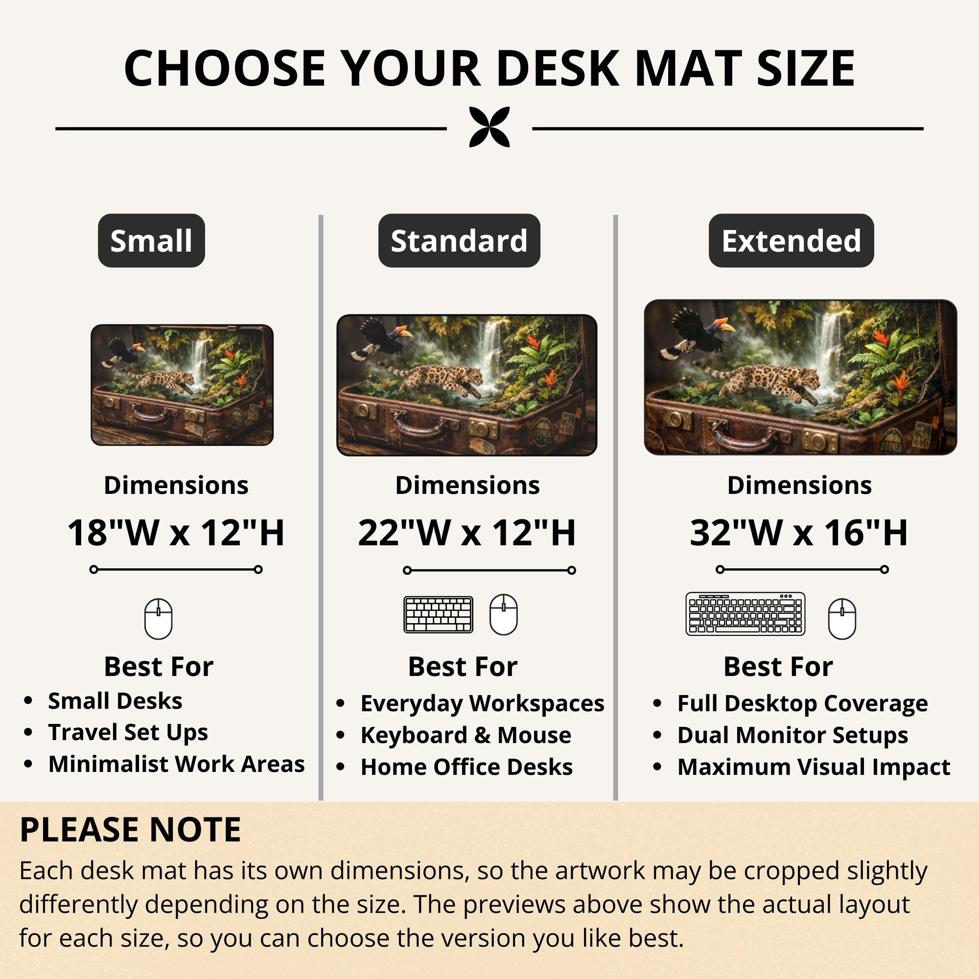 Amazon Rain Forest Desk Mat by Novelle & Co