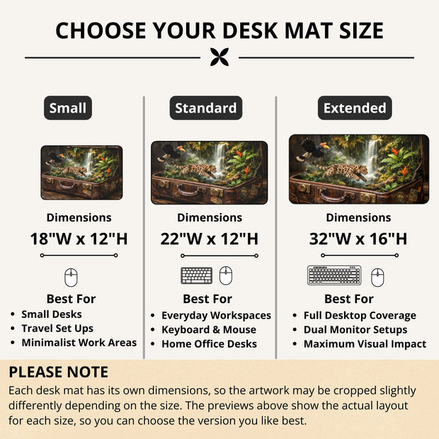 Amazon Rain Forest Desk Mat by Novelle & Co
