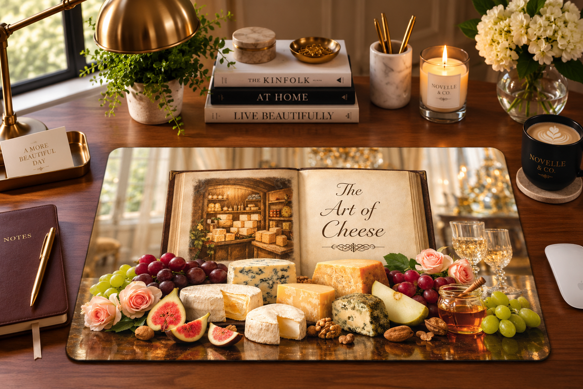 Art of Cheese Desk Mat by Novelle & Co