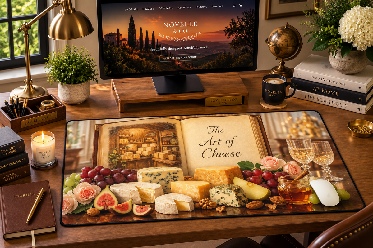 Art of Cheese Desk Mat by Novelle & Co