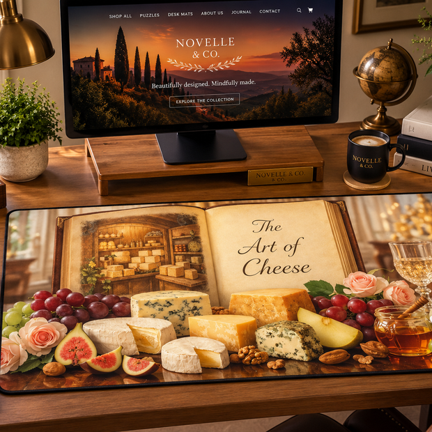 Art of Cheese Desk Mat by Novelle & Co