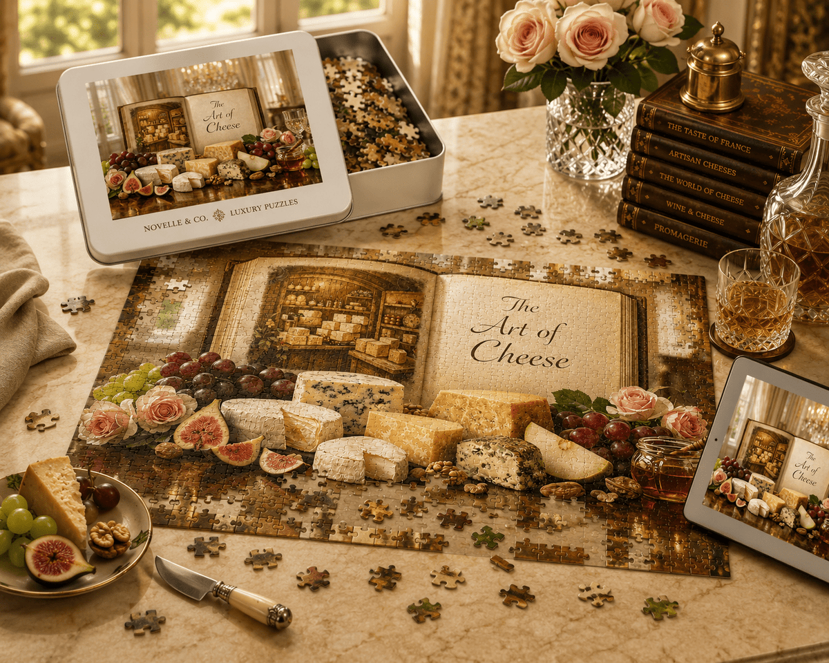Art of Cheese Puzzle by Novelle & Co