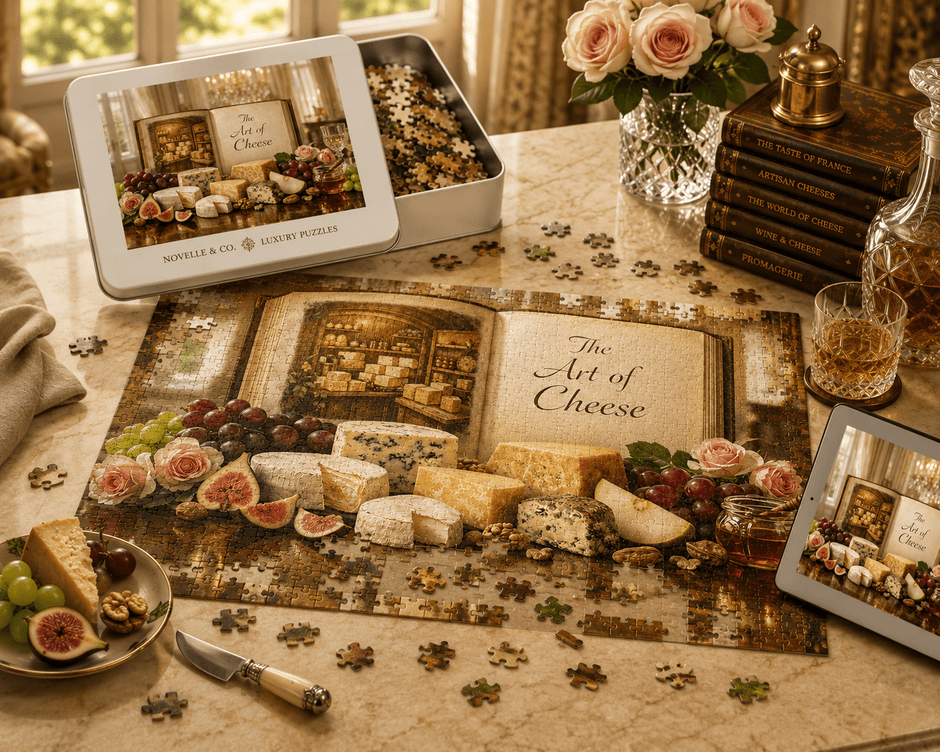 Art of Cheese Puzzle by Novelle & Co