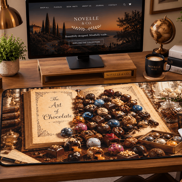 Art of Chocolate Desk Mat by Novelle & Co