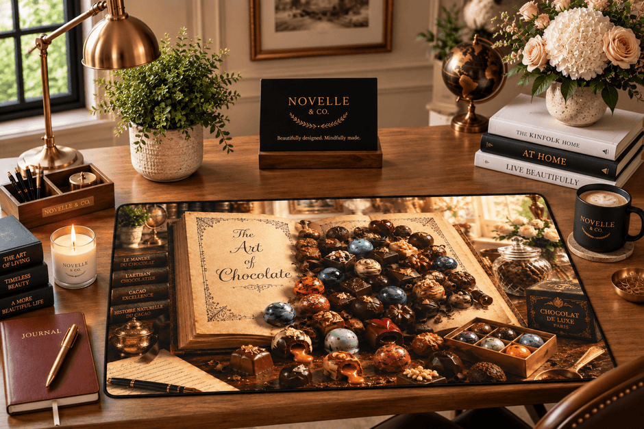 Art of Chocolate Desk Mat by Novelle & Co
