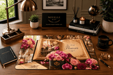 Art of Flowers Desk Mat by Novelle & Co