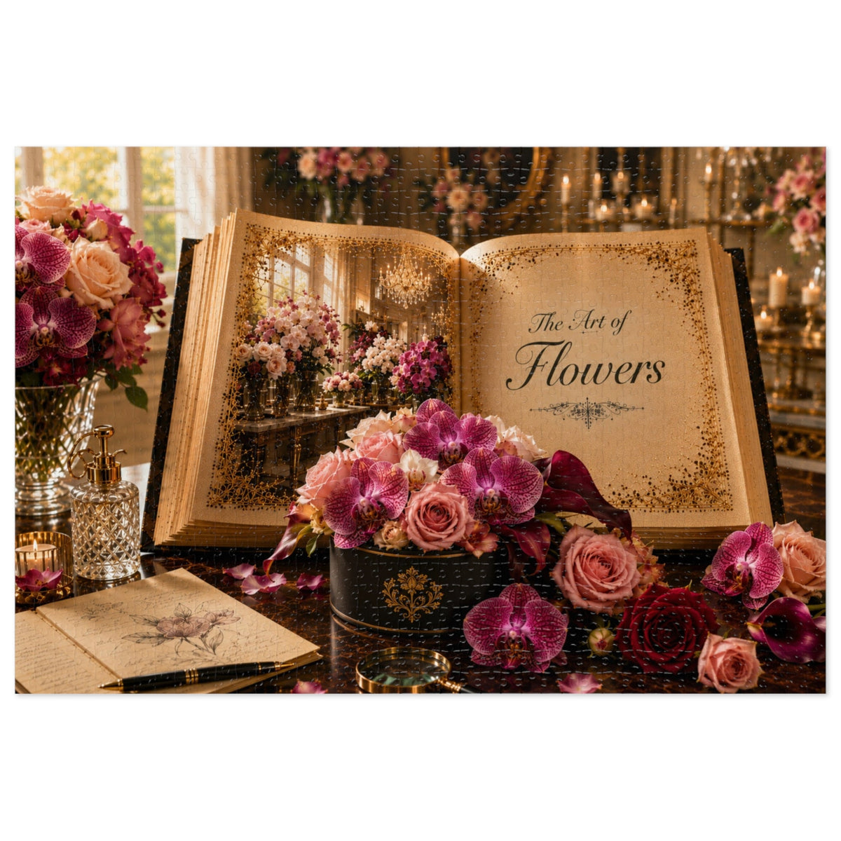 Art of Flowers Puzzle by Novelle & Co