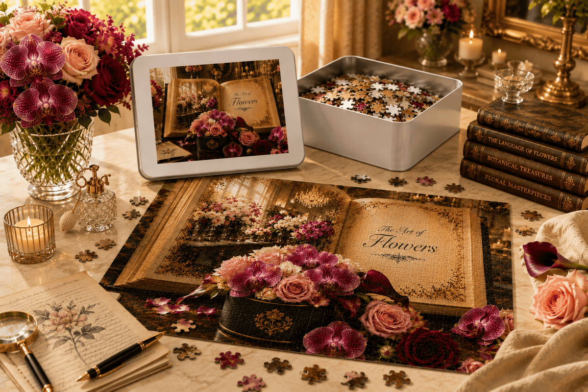 Art of Flowers Puzzle by Novelle & Co
