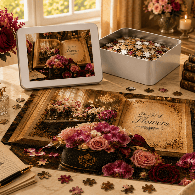 Art of Flowers Puzzle by Novelle & Co