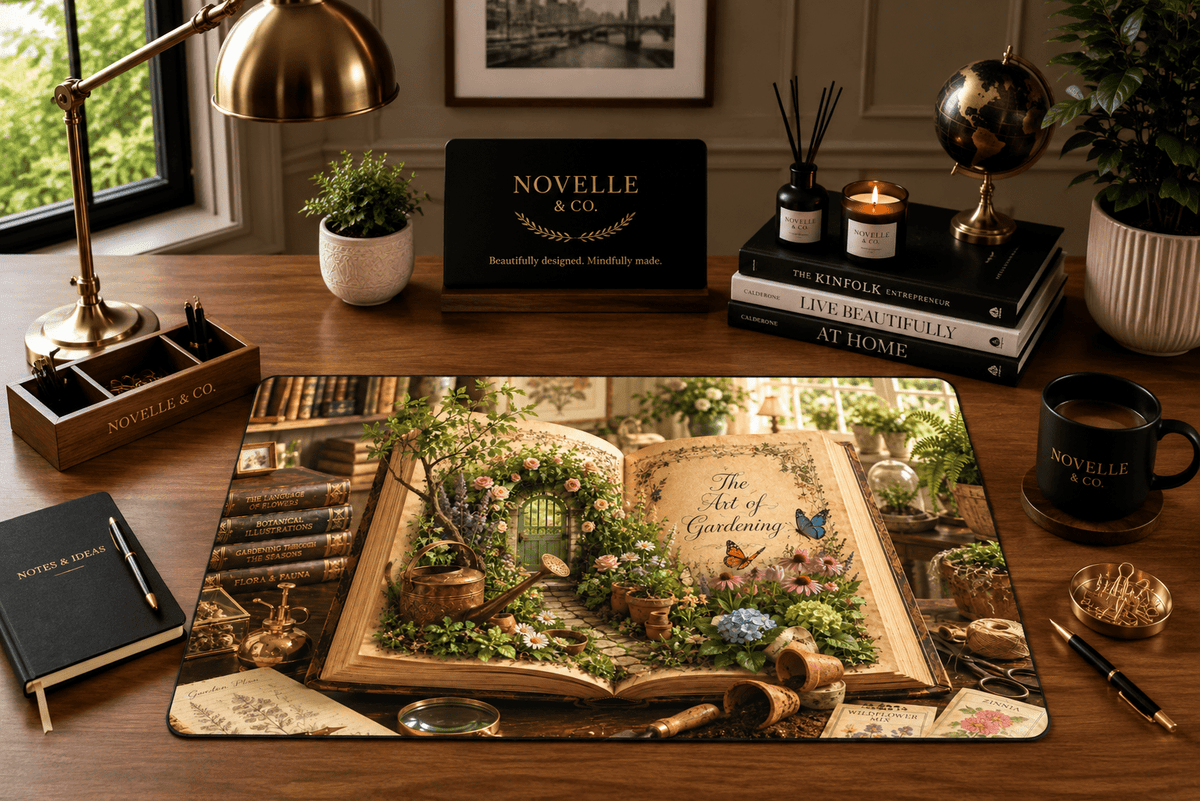 Art of Gardening Desk Mat by Novelle & Co