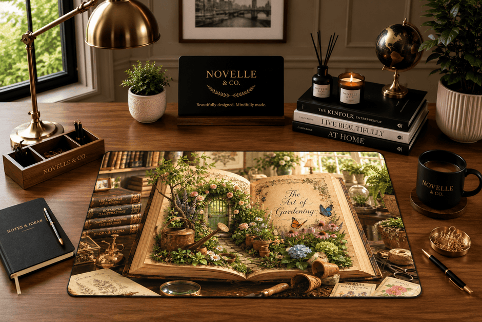 Art of Gardening Desk Mat by Novelle & Co