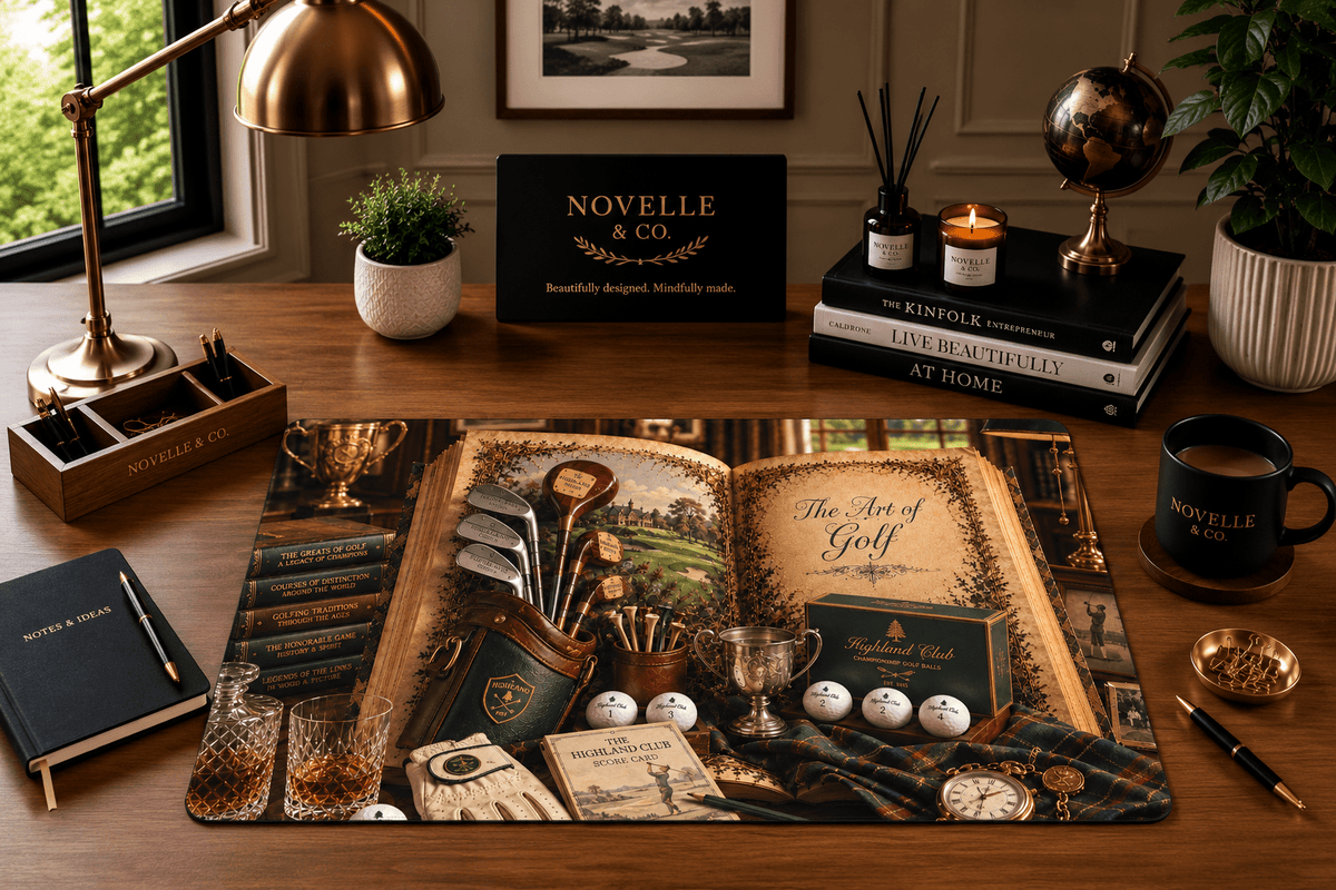 Art of Golf Desk Mat by Novelle & Co