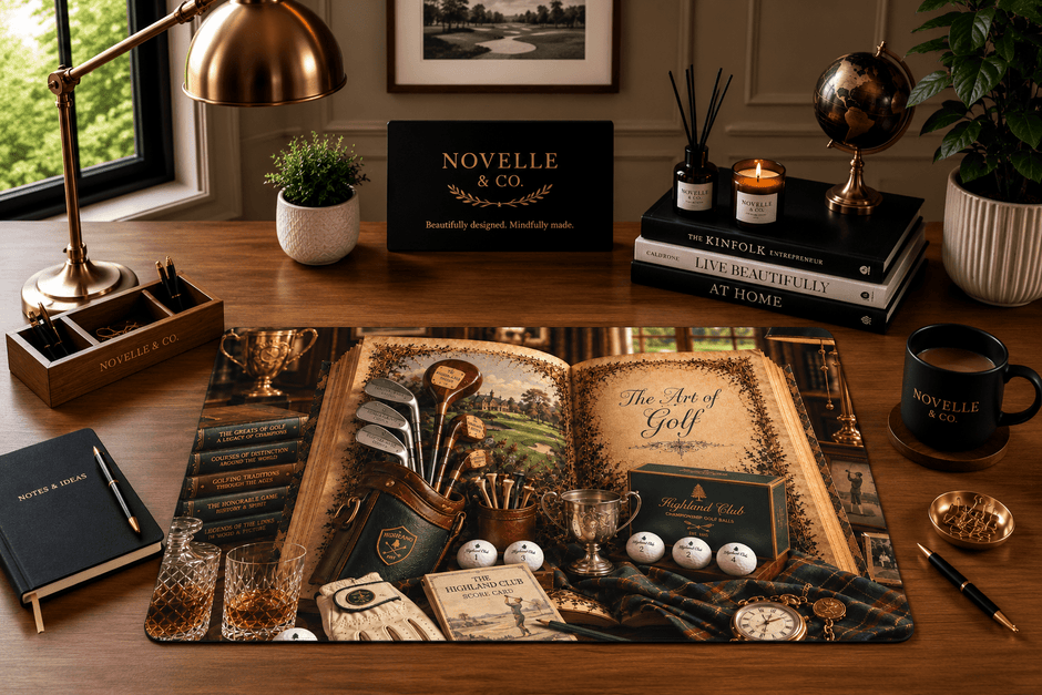 Art of Golf Desk Mat by Novelle & Co