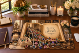 Art of Jewels Desk Mat by Novelle & Co