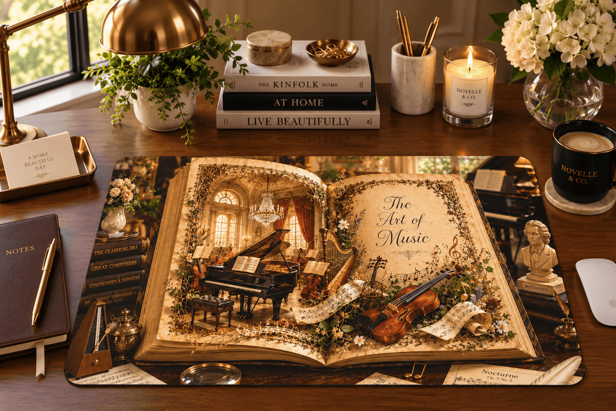 Art of Music Desk Mat by Novelle & Co