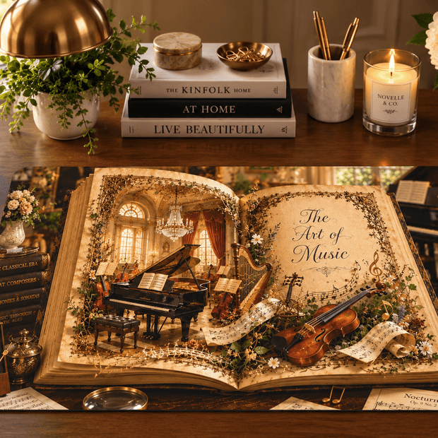 Art of Music Desk Mat by Novelle & Co