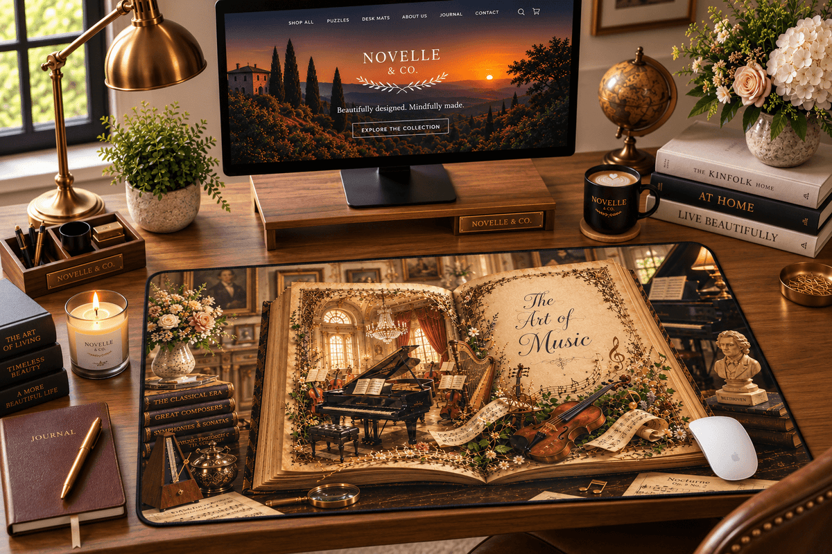 Art of Music Desk Mat by Novelle & Co