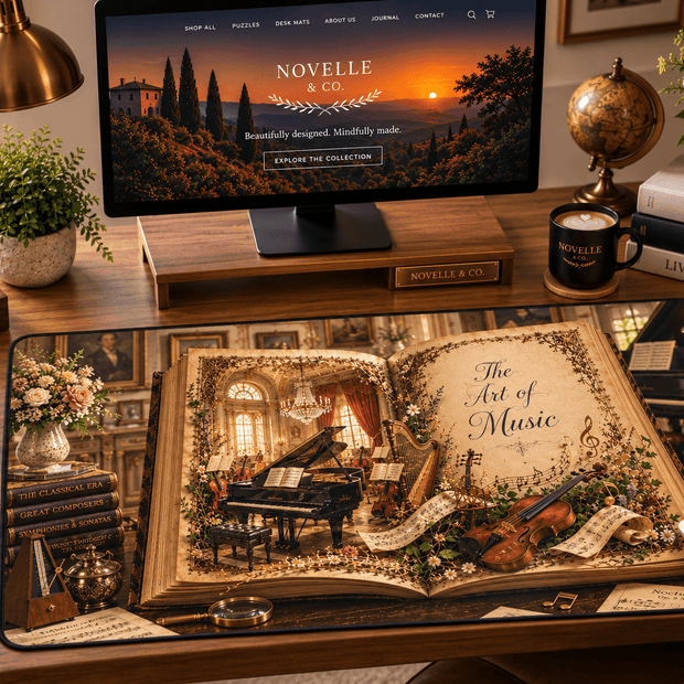 Art of Music Desk Mat by Novelle & Co
