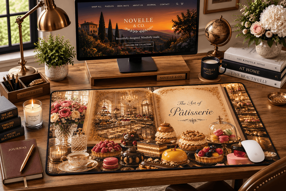 Art of Patisserie Desk Mat by Novelle & Co