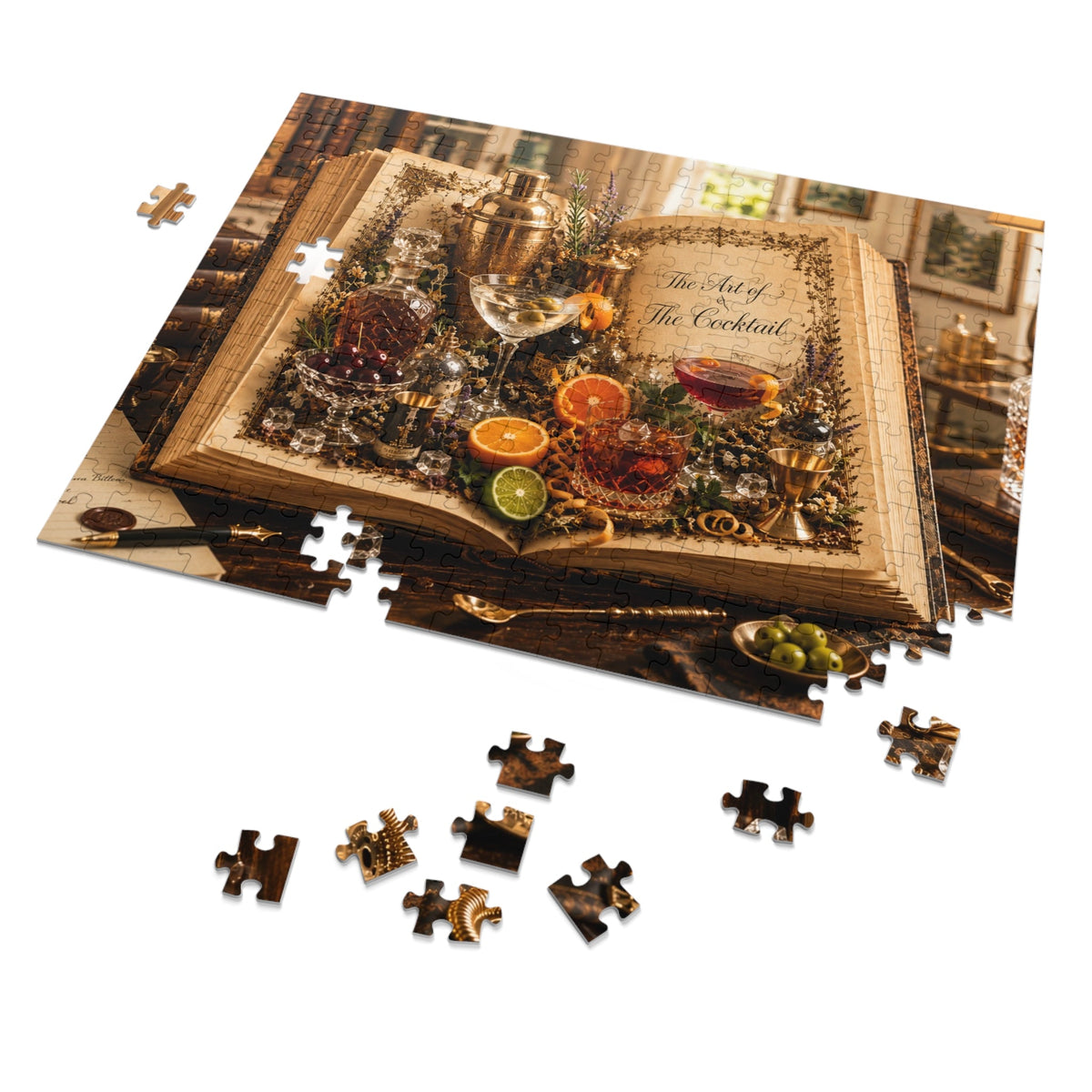 Art of the Cocktail Puzzle by Novelle & Co