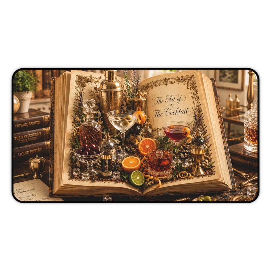 Art of the Cocktails Desk Mat by Novelle & Co