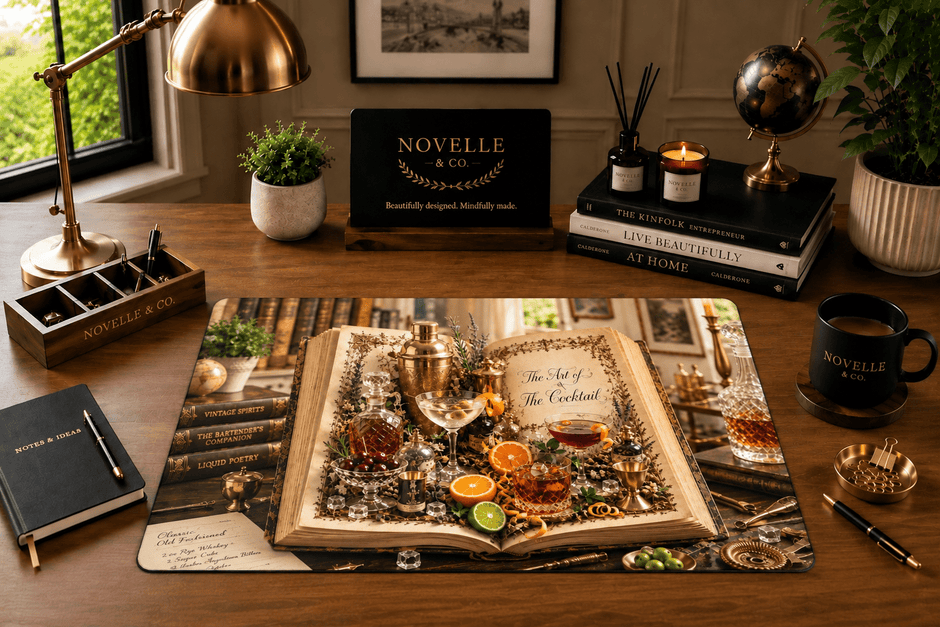 Art of the Cocktails Desk Mat by Novelle & Co