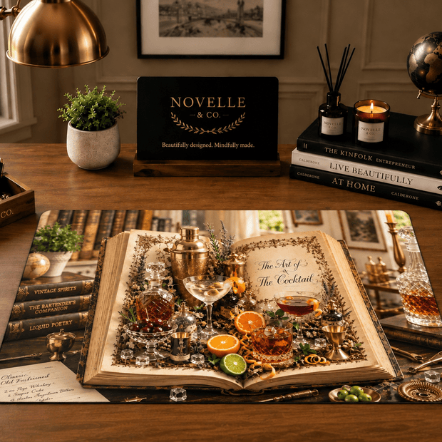 Art of the Cocktails Desk Mat by Novelle & Co