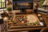 Art of the Cocktails Desk Mat by Novelle & Co
