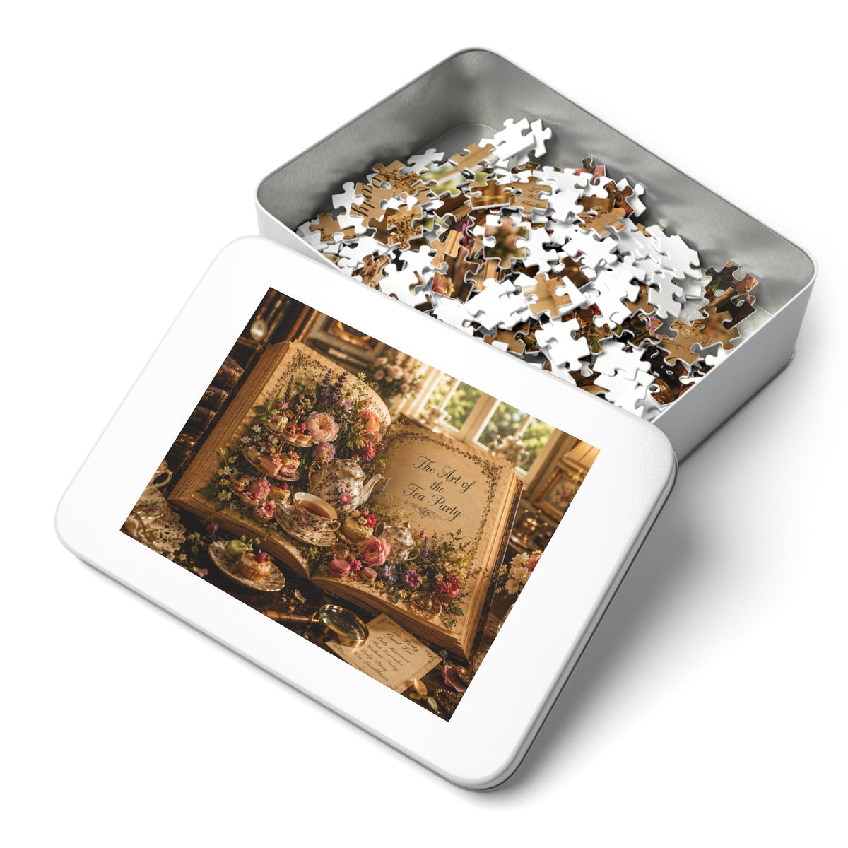 Art of the Tea Party Puzzle by Novelle & Co