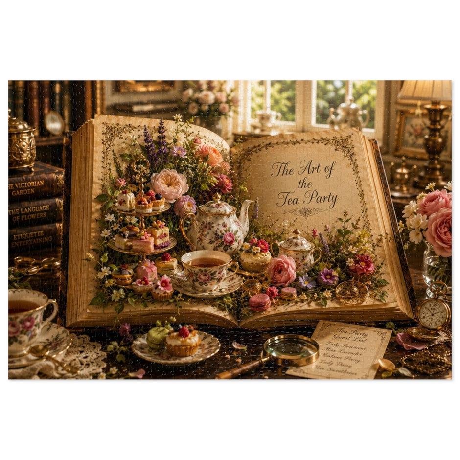 Art of the Tea Party Puzzle by Novelle & Co