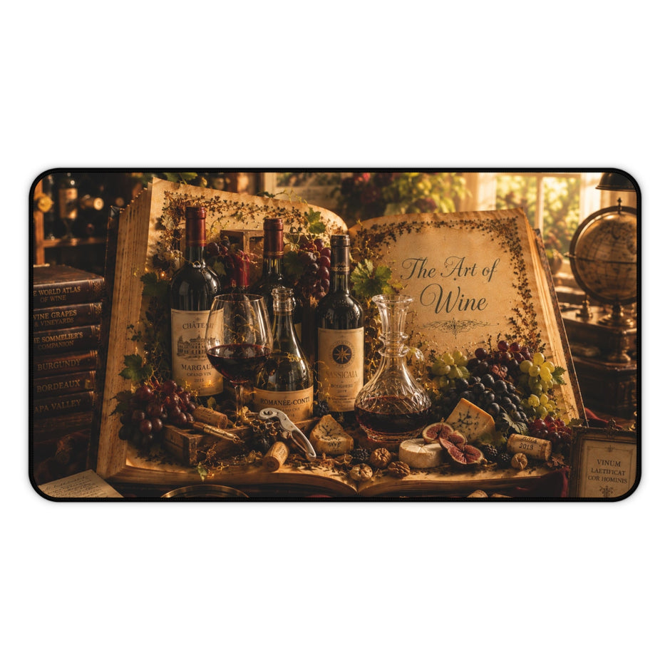 Art of Wine Desk Mat by Novelle & Co
