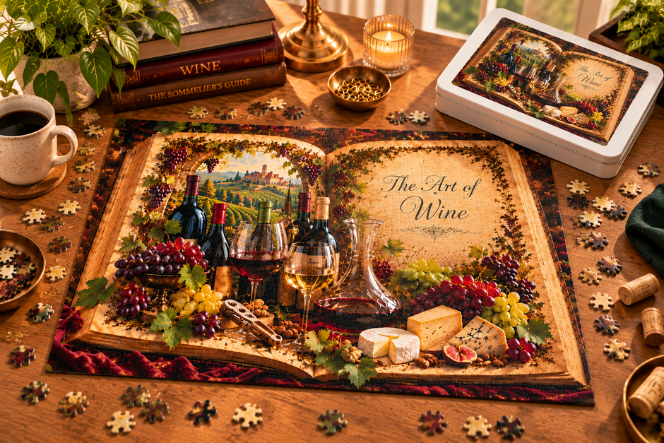 Art of Wine Puzzle by Novelle & Co